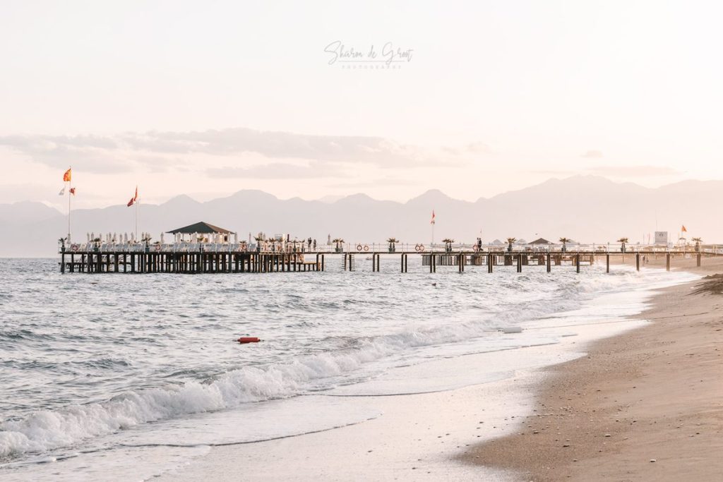 small pier at a beach