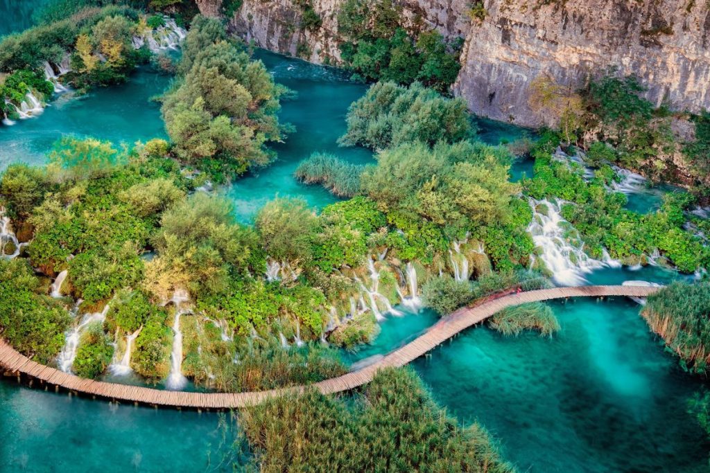 landscape water travel waterfall